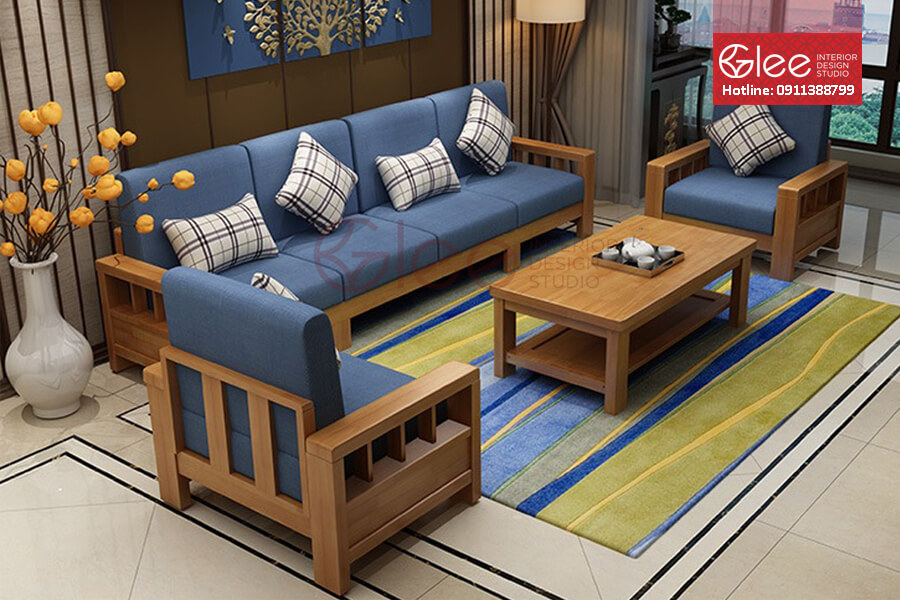 sofa gỗ phòng khách, sofa gỗ đẹp