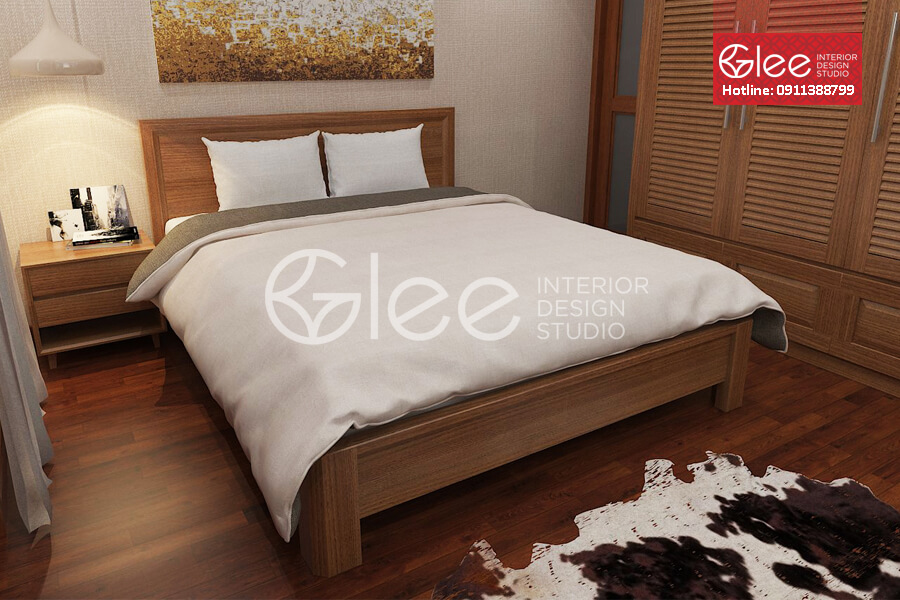 giường ngủ gỗ sồi Mỹ