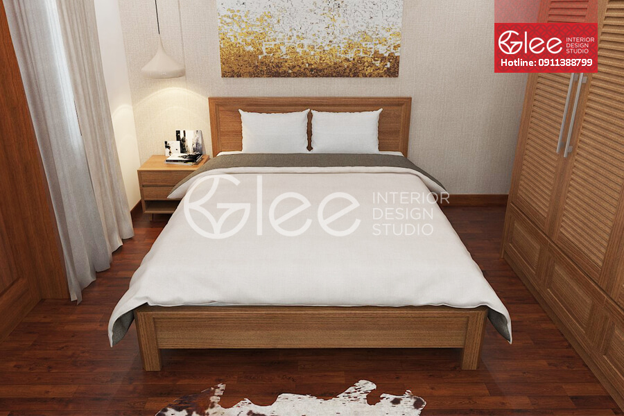 giường ngủ kiểu nhật gỗ sồi nga
