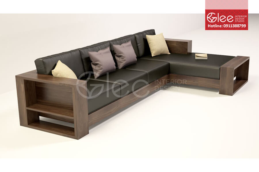Bật mí về sofa gỗ chữ L cho nhà mới