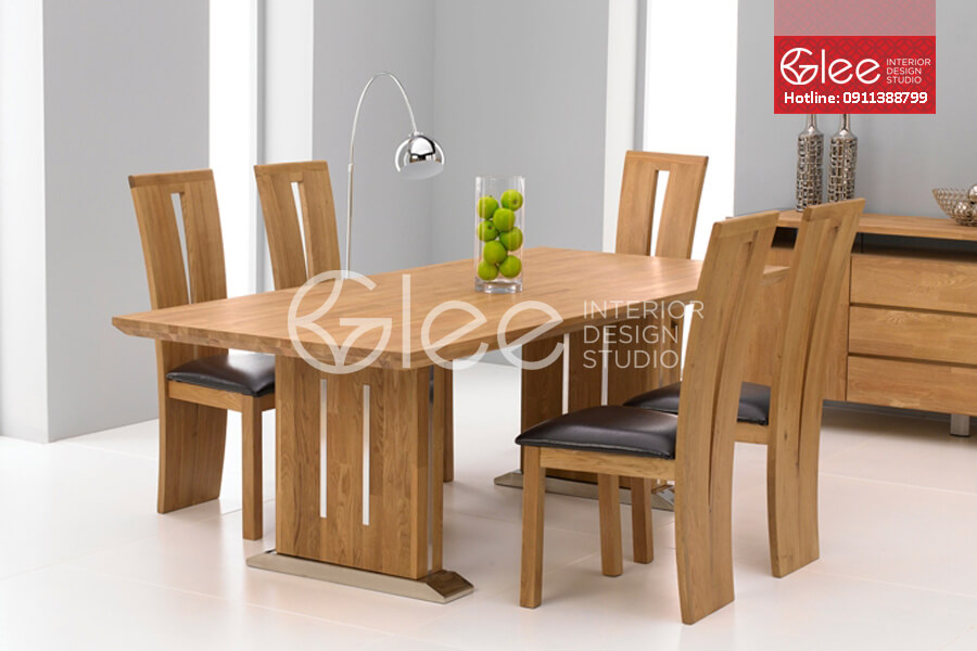 Tìm hiểu về bộ bàn ăn 6 ghế gỗ sồi hiện đại