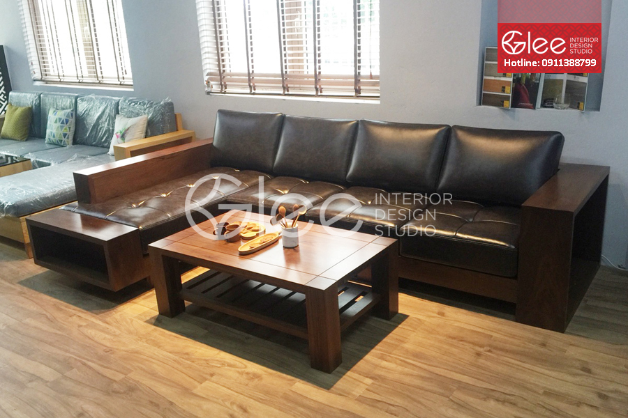 Sofa gỗ góc giá rẻ - thiết kế tối ưu cho không gian phòng khách