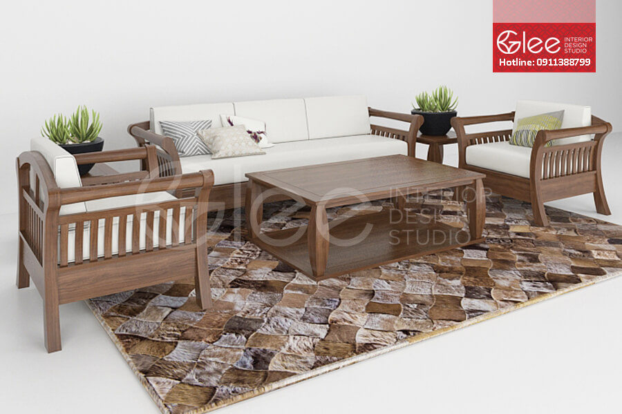 Lựa chọn ý tưởng sofa gỗ hiện đại cho không gian sống