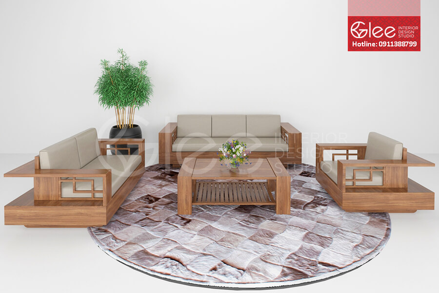 Lý do bạn nên chọn sofa gỗ tự nhiên cho phòng khách sang trọng