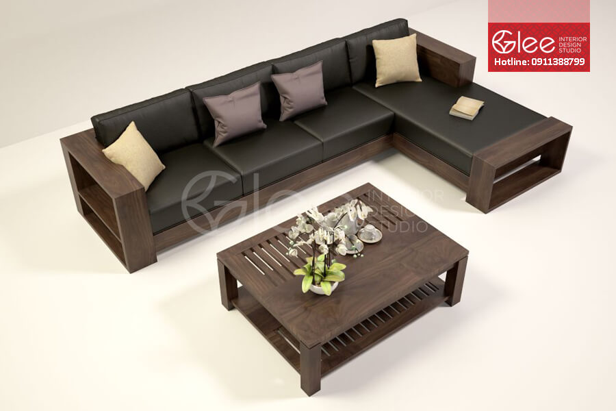 Điểm danh những ưu điểm của bộ sofa gỗ chữ L