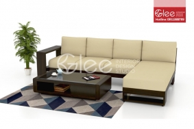 Sofa gỗ phòng khách chữ L GSG32