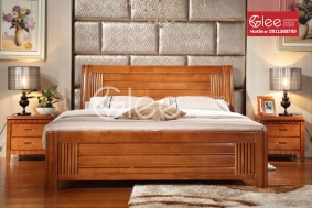Mẫu giường ngủ gỗ tự nhiên GPN37