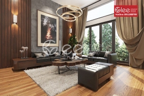 Sofa băng dài gỗ vừa cổ điển vừa sang trọng