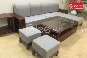 Khám phá phòng khách với bàn sofa gỗ sồi cao cấp