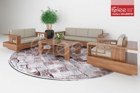 Sofa gỗ bọc nệm và những điều tuyệt vời đem lại cho không gian phòng khách