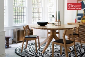 Bộ bàn ăn 4 ghế giá rẻ gỗ sồi cho nhà đẹp kiểu mới