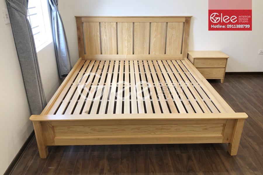 Giường ngủ gỗ tần bì giá rẻ
