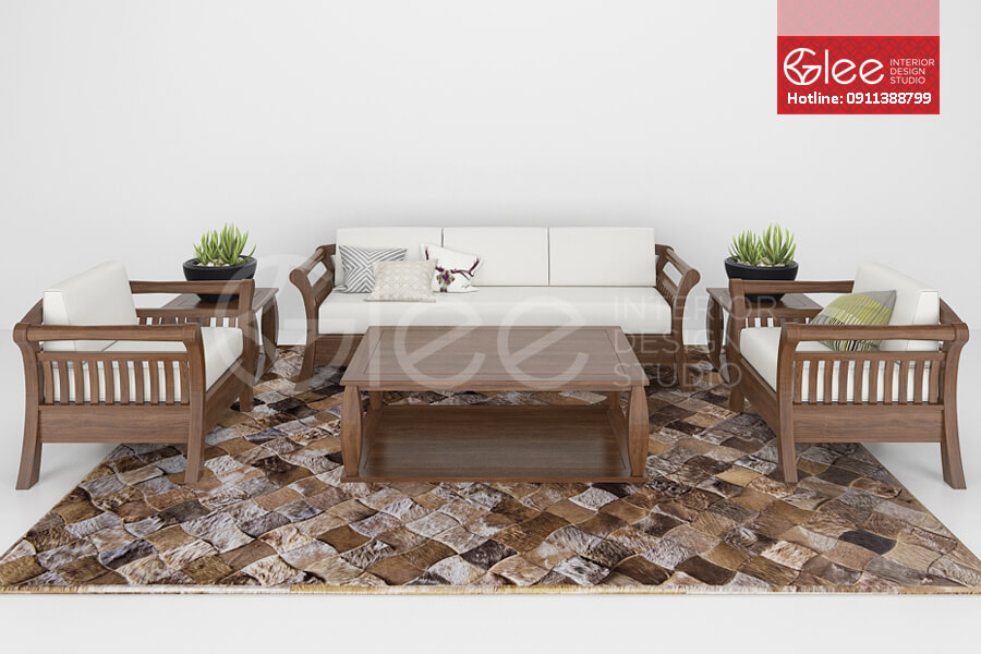 Với kiểu dáng đơn giản và quyến rũ của sofa gỗ phòng khách sồi Mỹ sẽ giúp bạn trang trí tổ ấm của mình trong năm