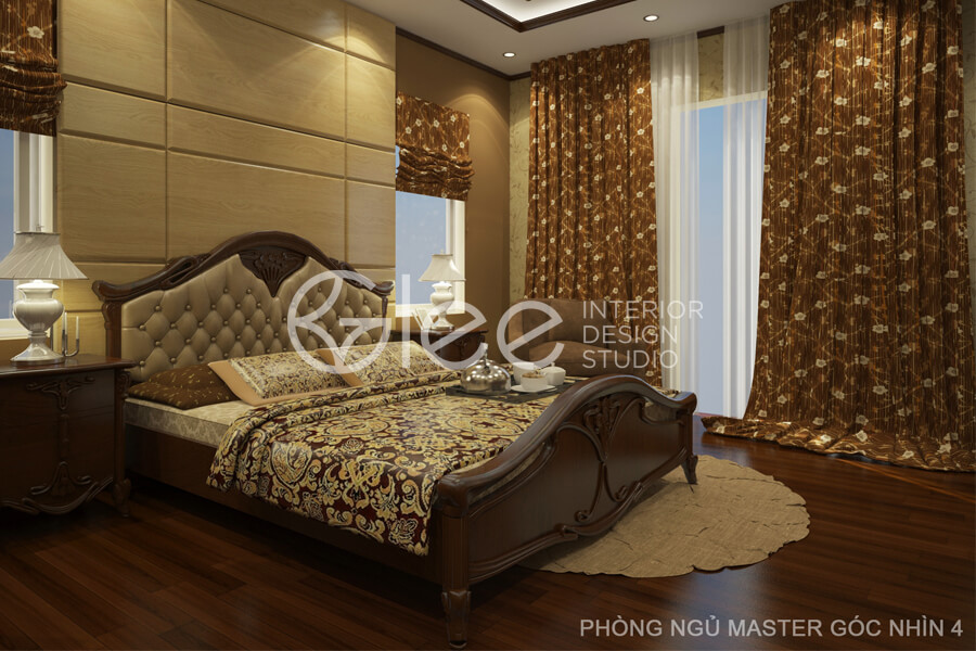 thiet ke noi that biet thu dep, phong ngu master