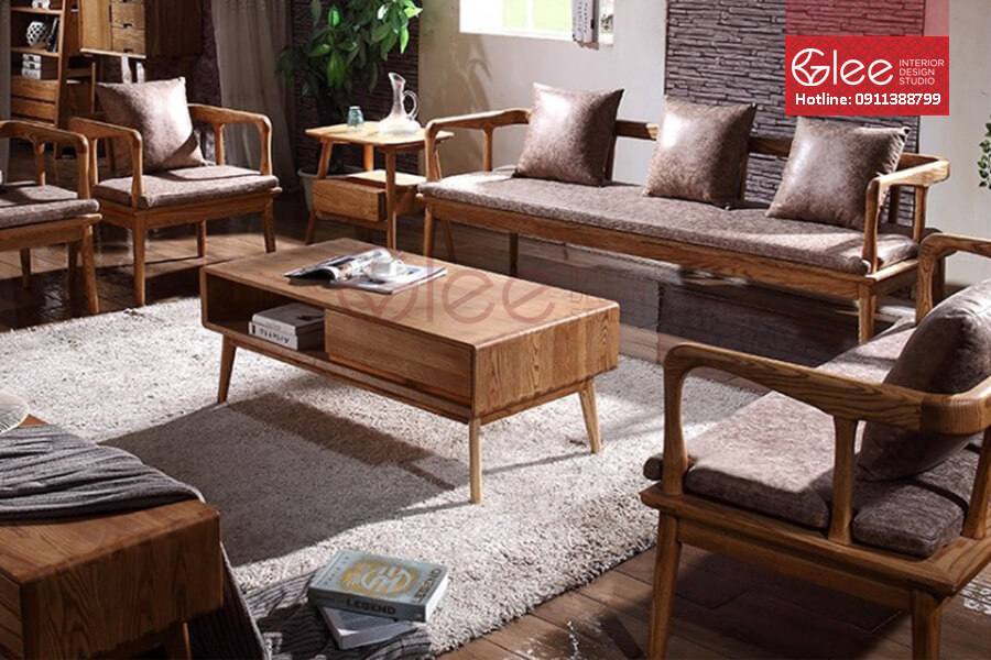 sofa gỗ phòng khách, sofa go phong khach