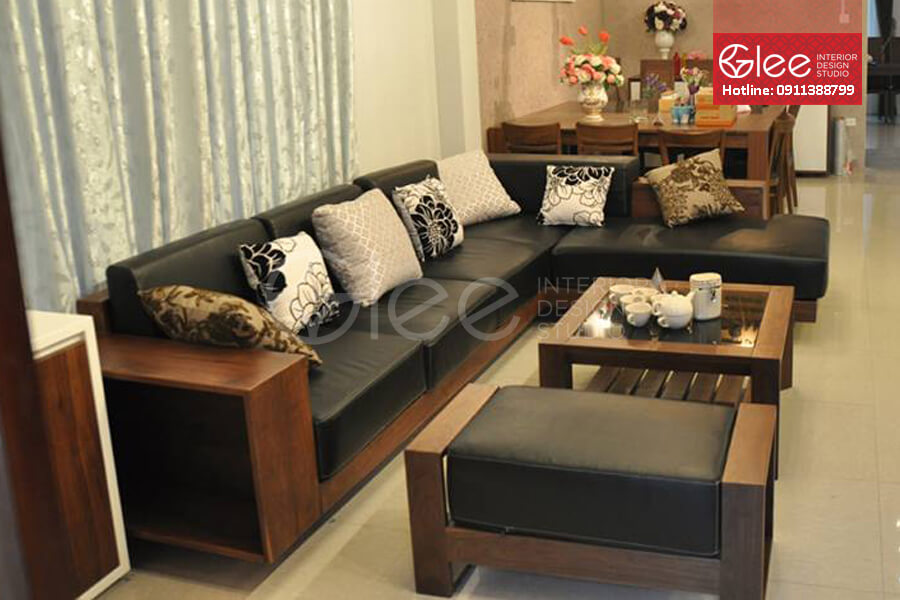 Sofa gỗ óc chó, sofa go oc cho