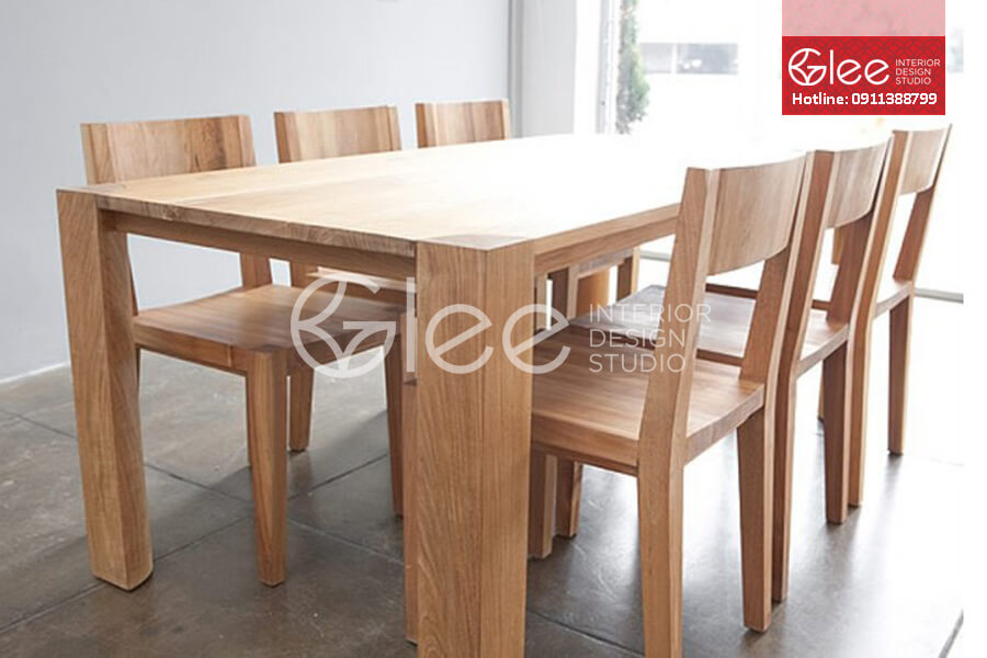 4 Bộ bàn ăn 6 ghế gỗ sồi đẹp giá rẻ tại Hà Nội